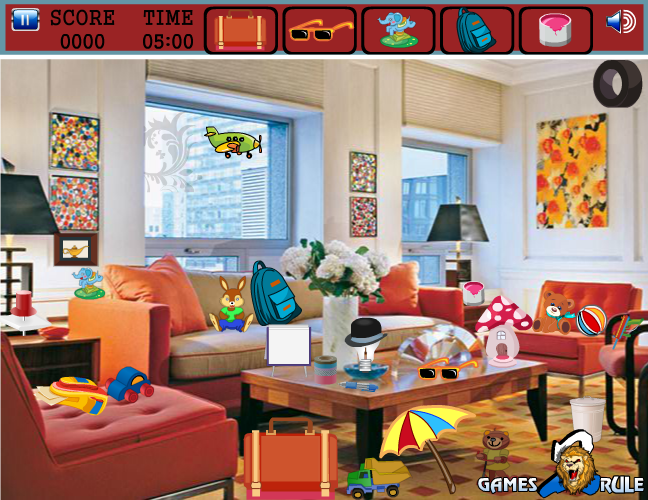 Hidden Objects: Colorful Room