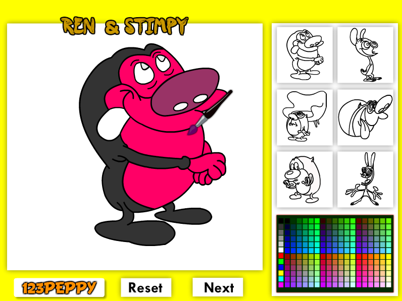 Ren & Stimpy Colouring Page