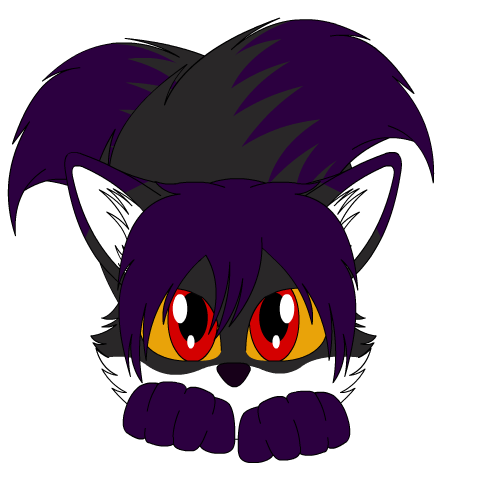 Chibi Wagging Tail - Thevoidkitsune