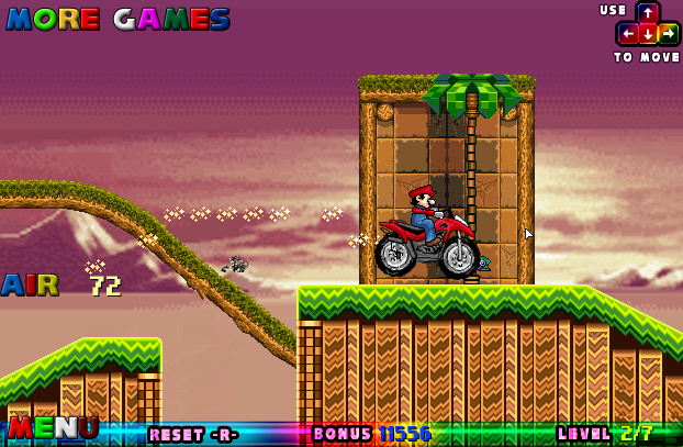 Mario ATV In Sonic Land