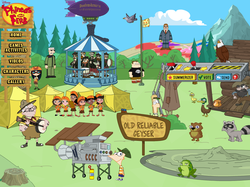 Phineas and Ferb's Summer Vacation Summerizer - Let's Go Camping!