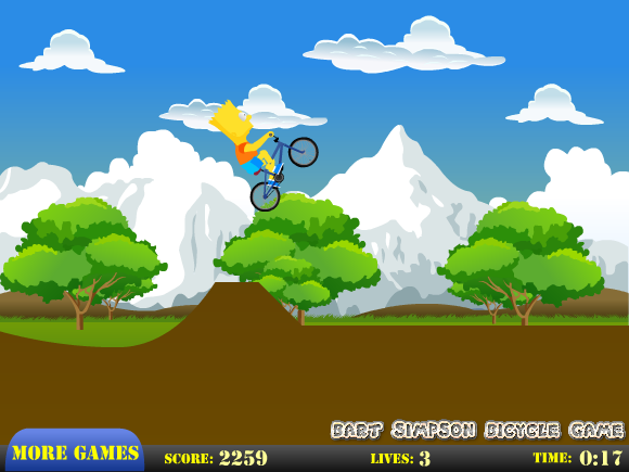 Bart Simpson Bicycle Game