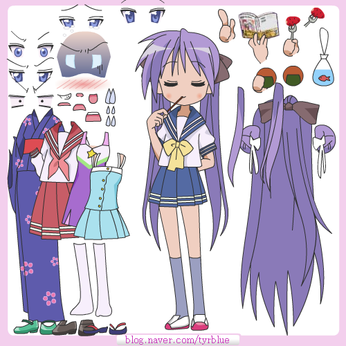 Kagami Hiiragi Dress Up