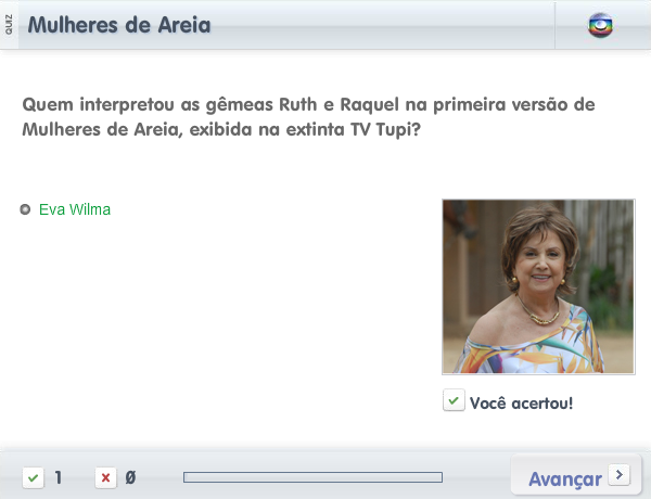 Quiz Mulheres de Areia