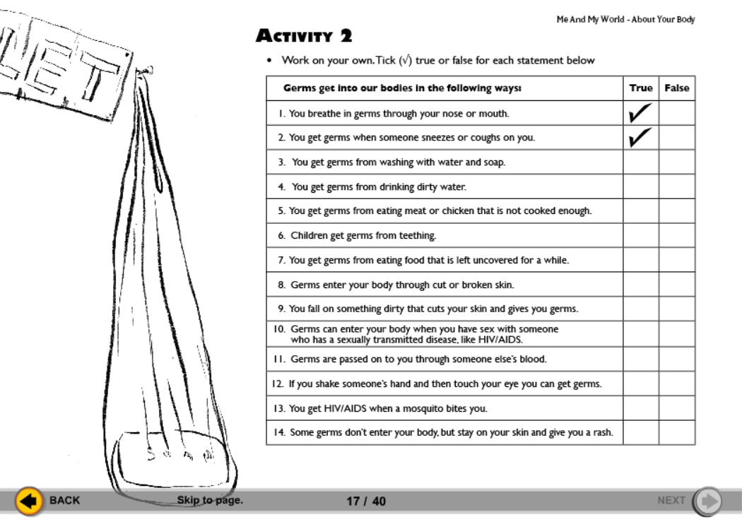 Everyday Life Activities - HIV/AIDS Workbook