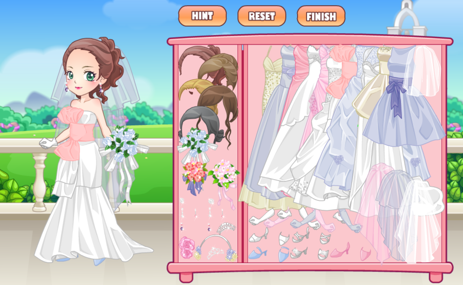 Valentine Bride Dress Up Game