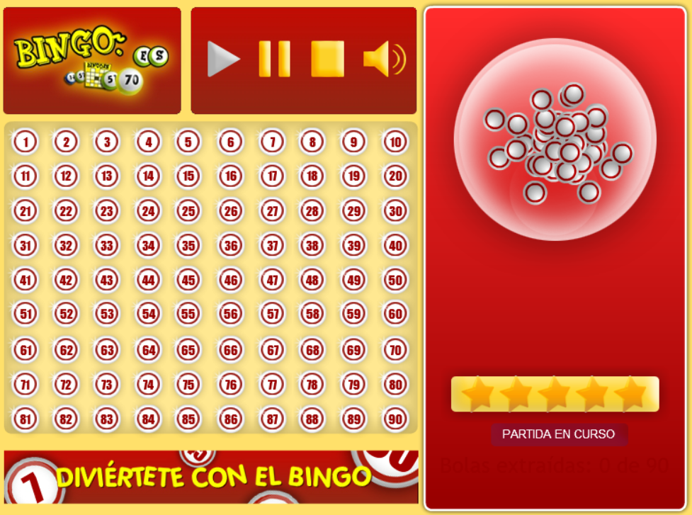 Juego de Bingo