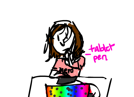 what I do while on skype and drawing