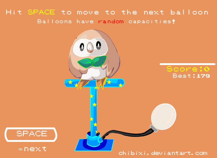 Rowlet's Balloon Pop