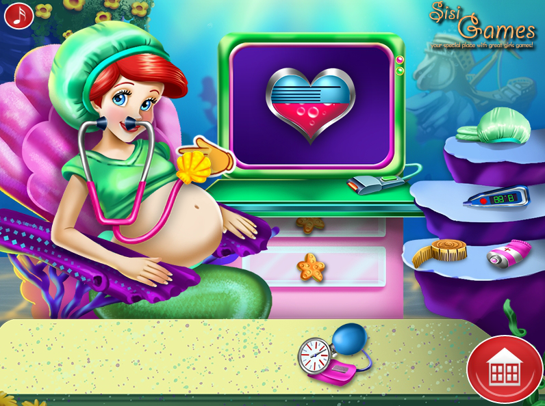 Ariel Pregnant Check-Up