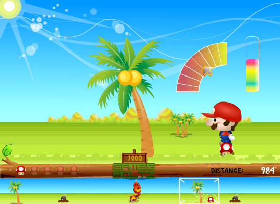 Mario Kicks Mushrooms