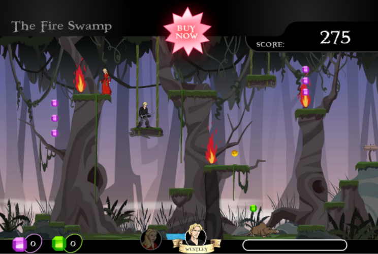 Princess Bride Game - Fire Swamp