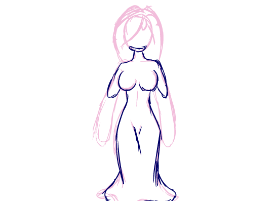 Goo/Gel Girl take shape rough animation