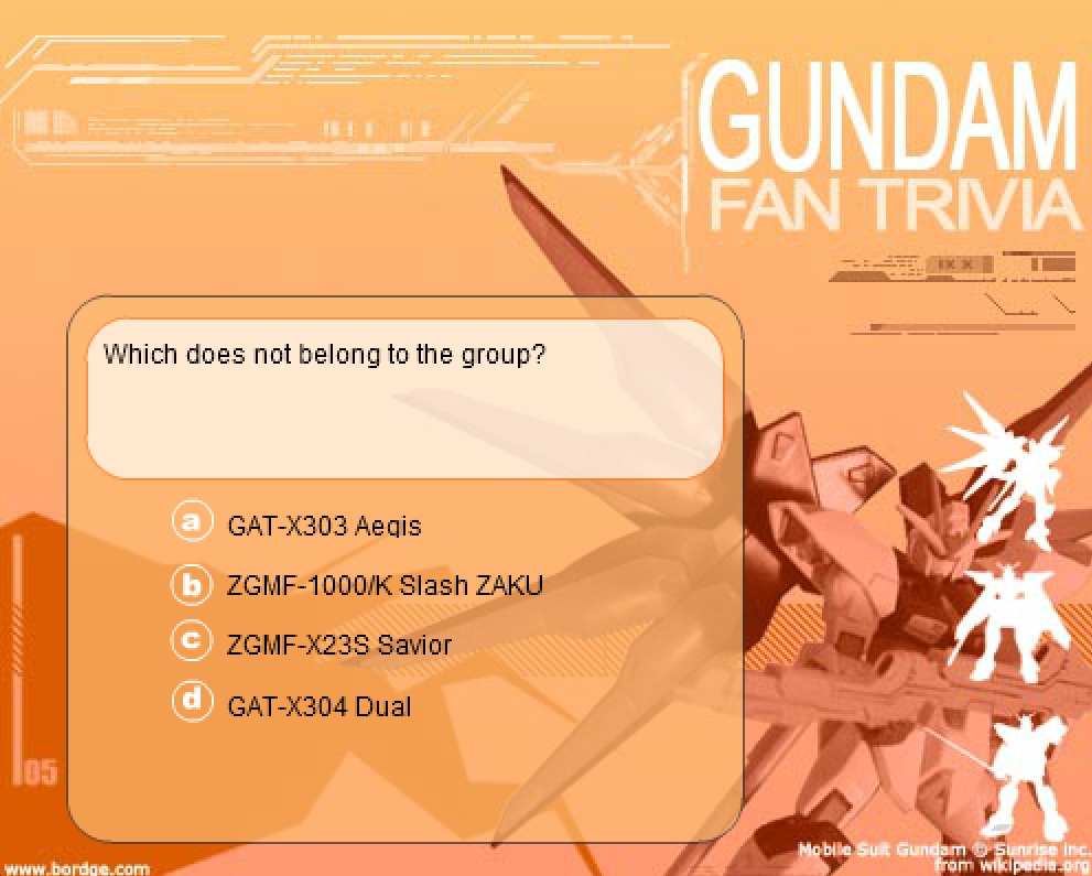 Gundam Fan Trivia