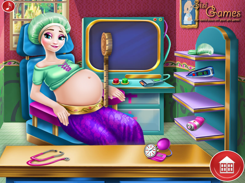 Elsa Pregnant Check-Up