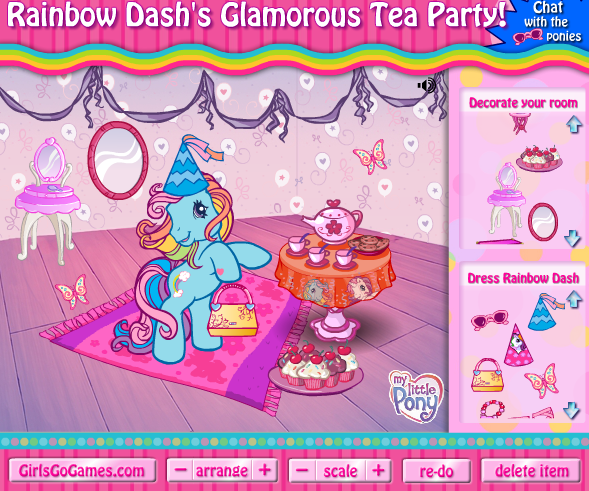 Rainbow Dash's Glamorous Tea Party!