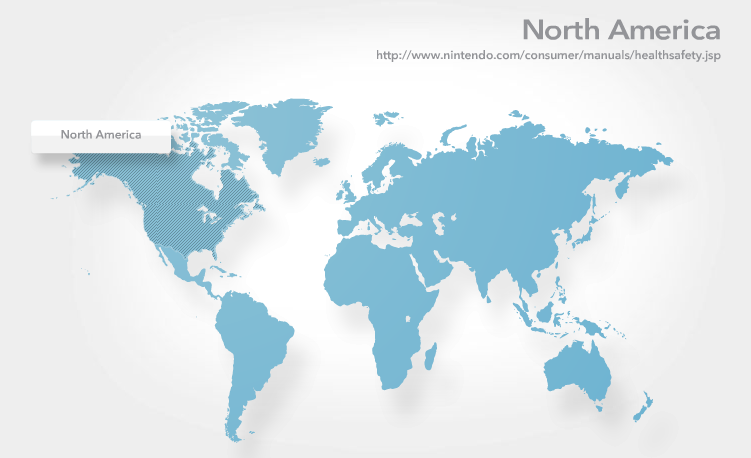 Nintendo Health and Safety Support Map