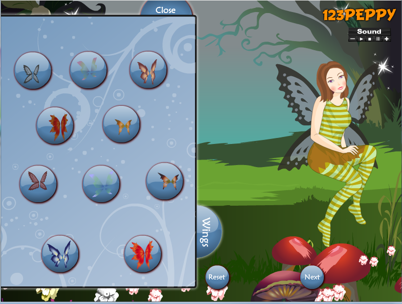 Mushroom Fairy Dress Up Game