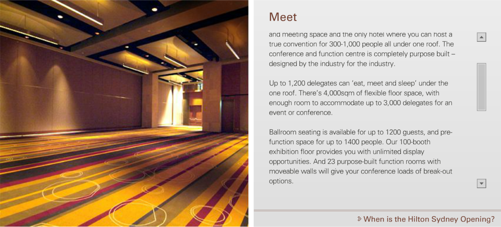 Sydney Hilton Hotel - Meet