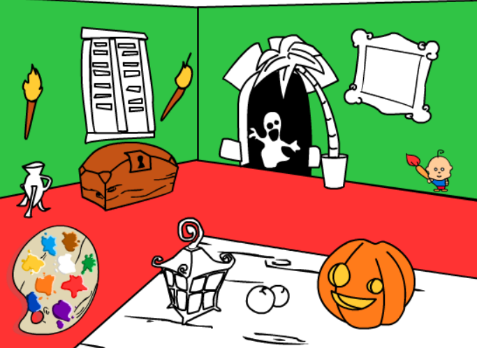 Haunted House Painting