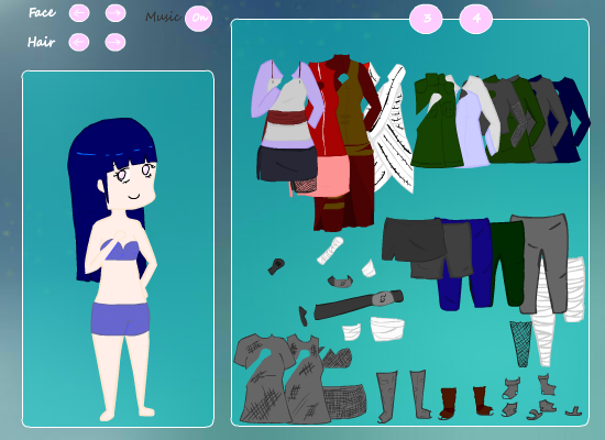 Hinata Dress-Up Game