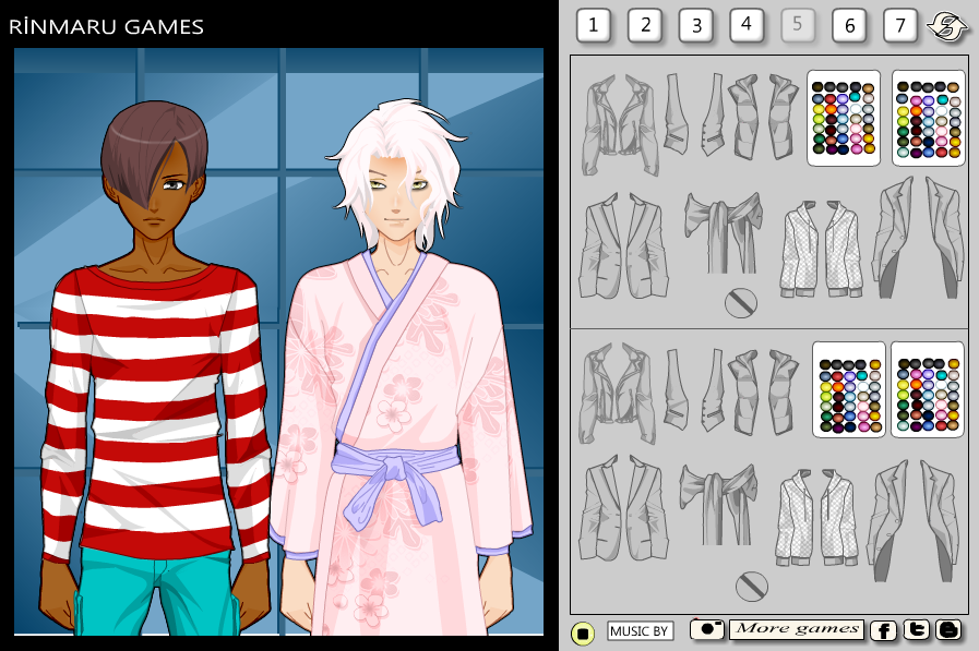 Anime Boys Dress Up Game