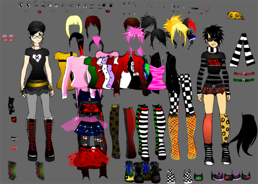 Emo vs. Punk dress up