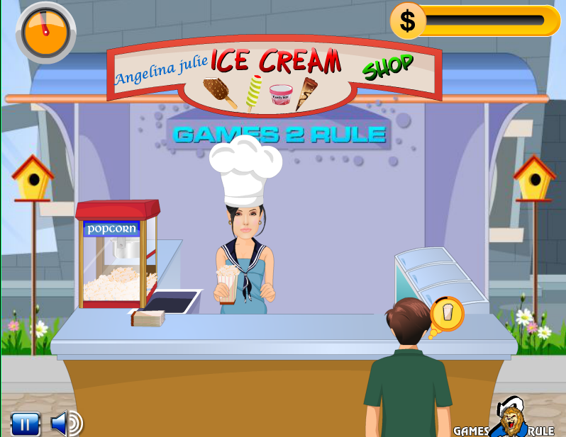 Angelina Jolie Ice Cream Shop