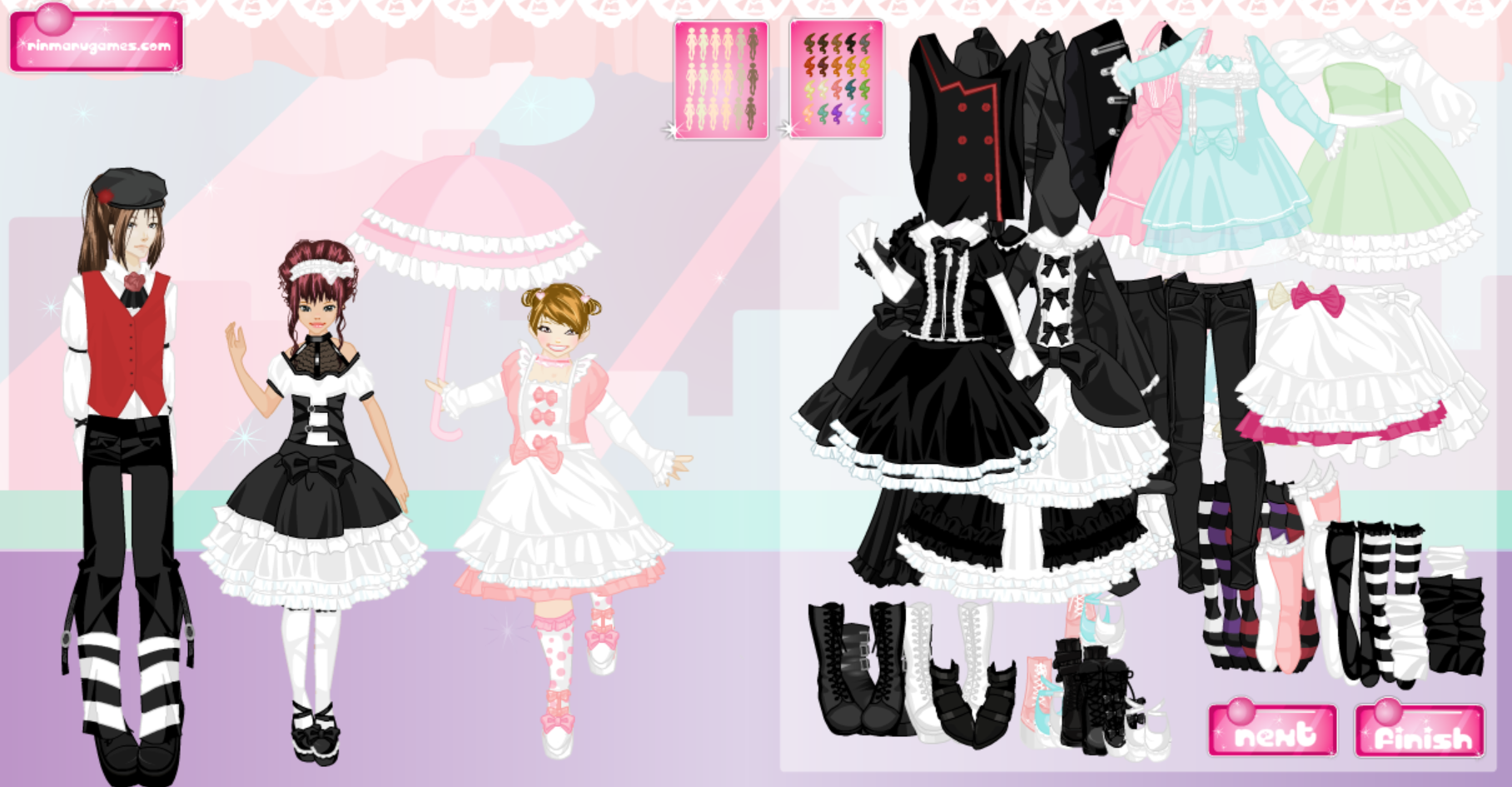 Harajuku Friends Dress Up Game