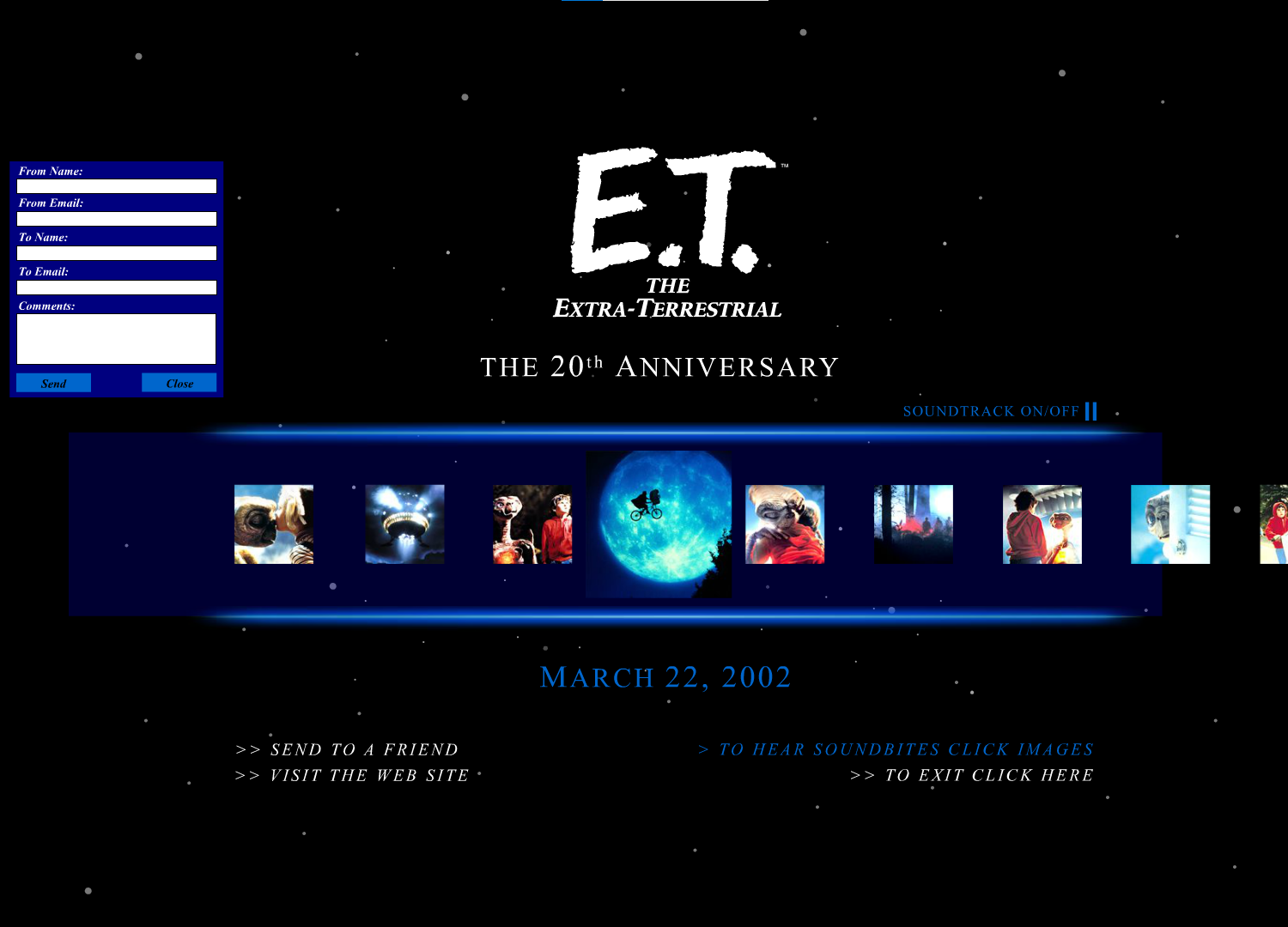 E.T. The 20th Anniversary Screensaver