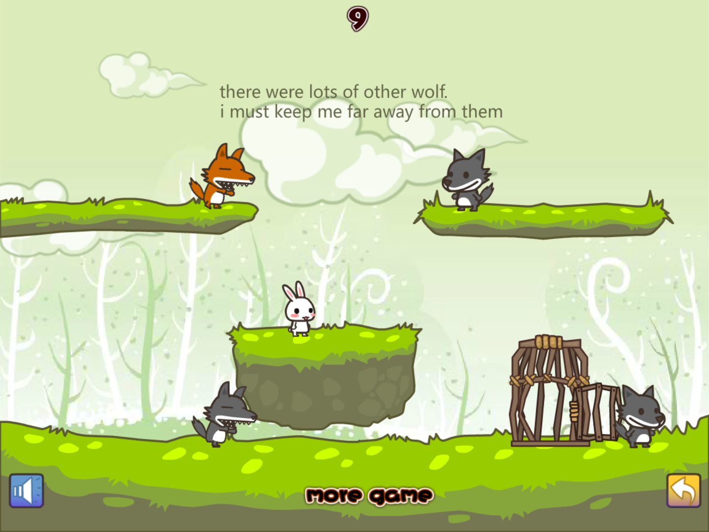 The rabbit fell in love with the Wolf