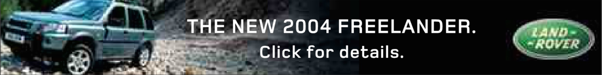 The All New 2004 Freelander Banner Ad