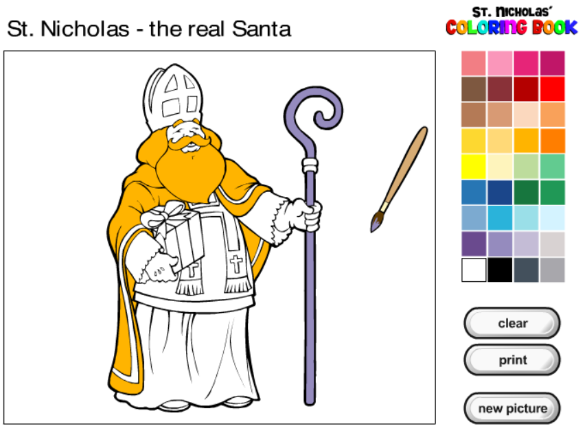 St. Nicholas' Coloring Book