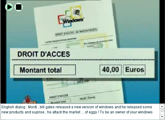 Windows eggs (oeufs win.)