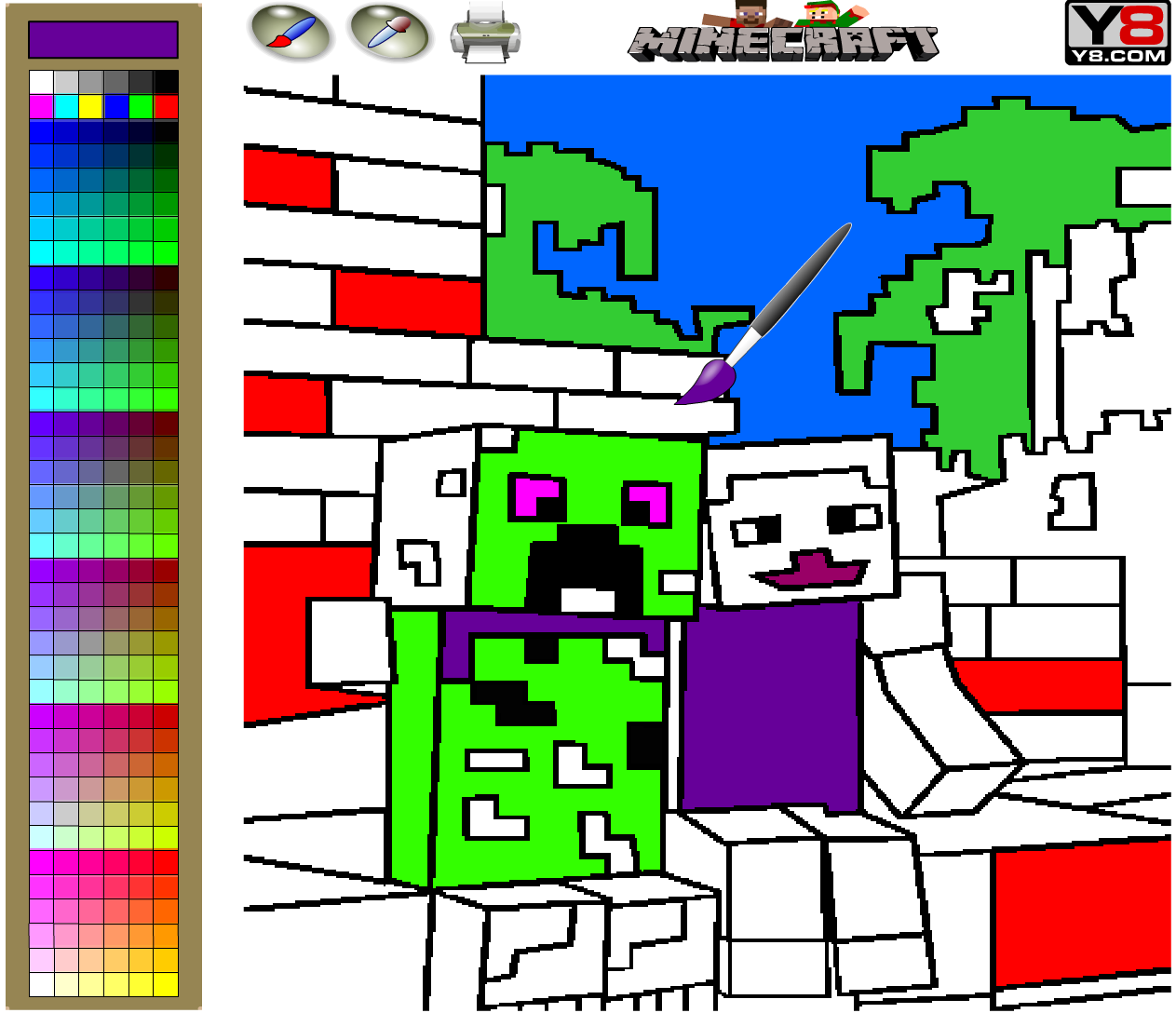 Minecraft Coloring