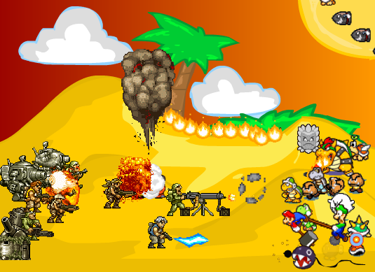 Metal Slug VS Mario Scene Creator