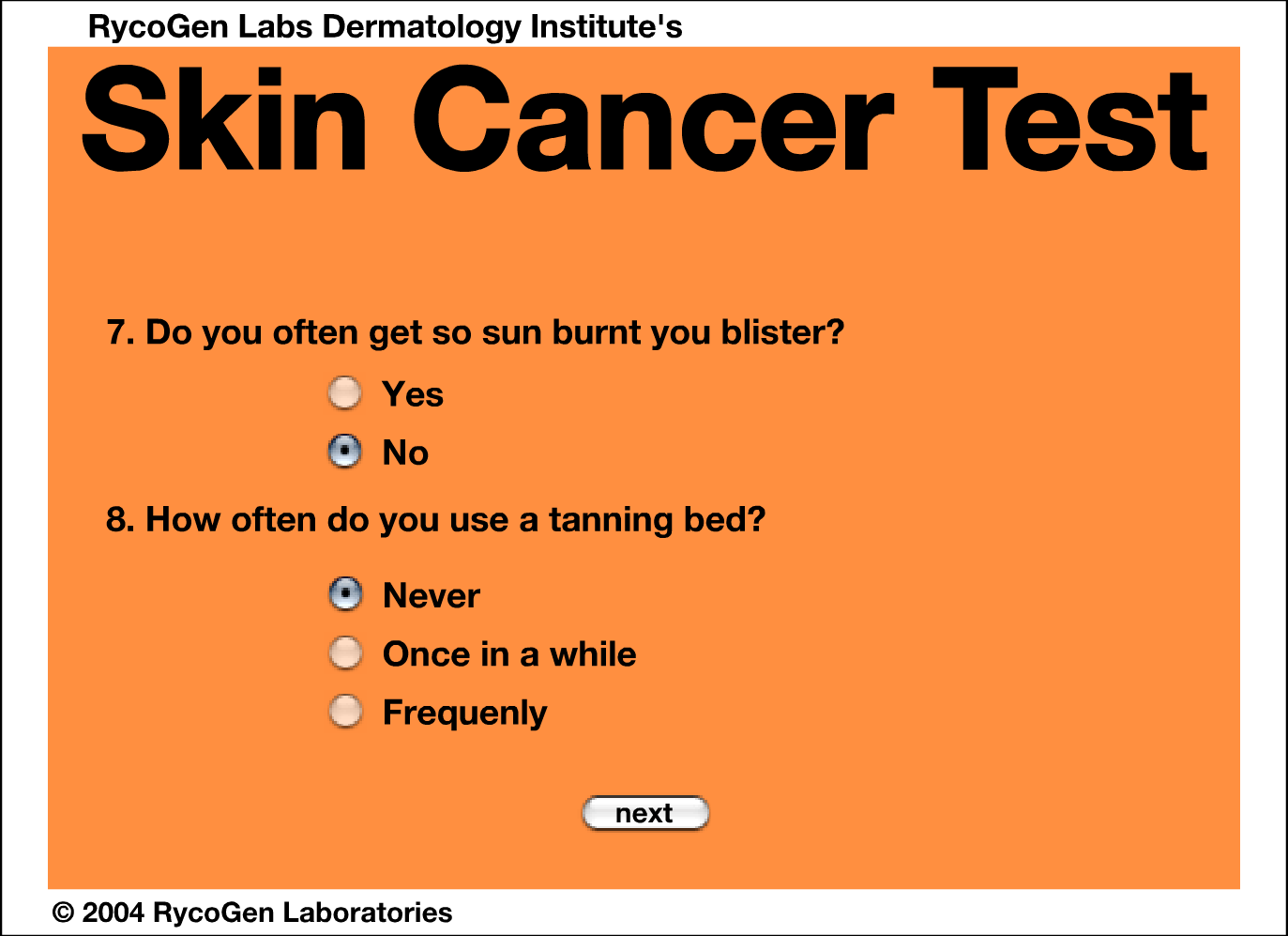 Skin Cancer Test