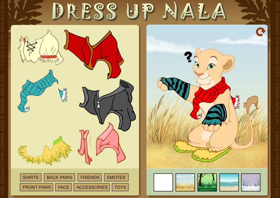 Dress Up Nala