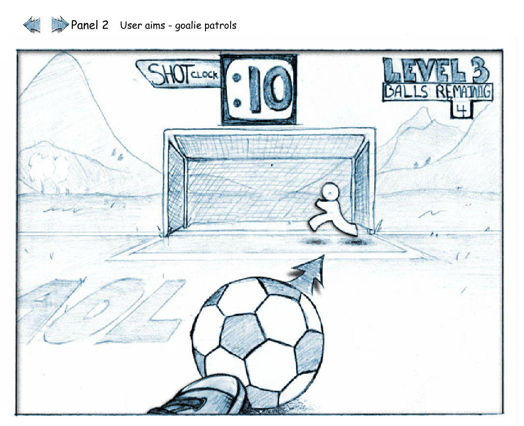 AOL Pro-Shot Soccer Animated Storyboard