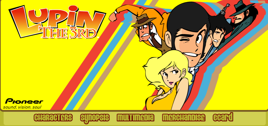 Lupin the Third Part 2 English Dub Microsite