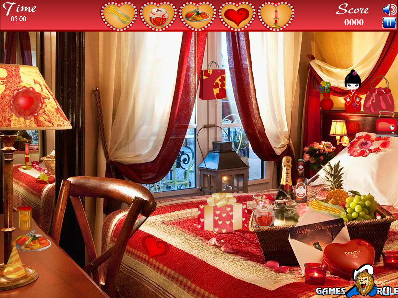 Valentines Room: Hidden Objects