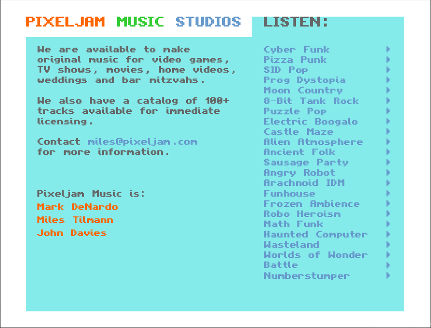 Pixeljam Music Studios