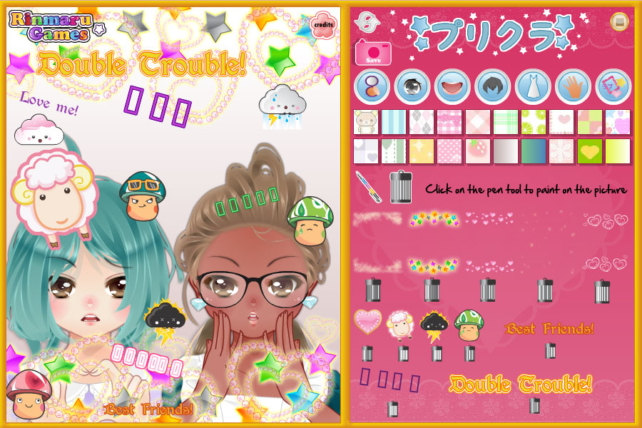 Anime Purikura BFF Makeover Game