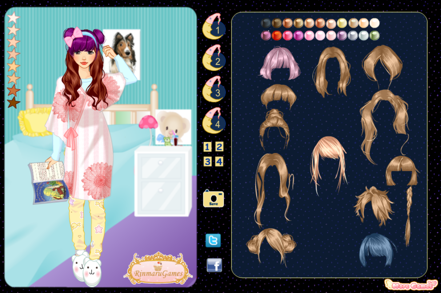 Cute Pajama Dress Up Game