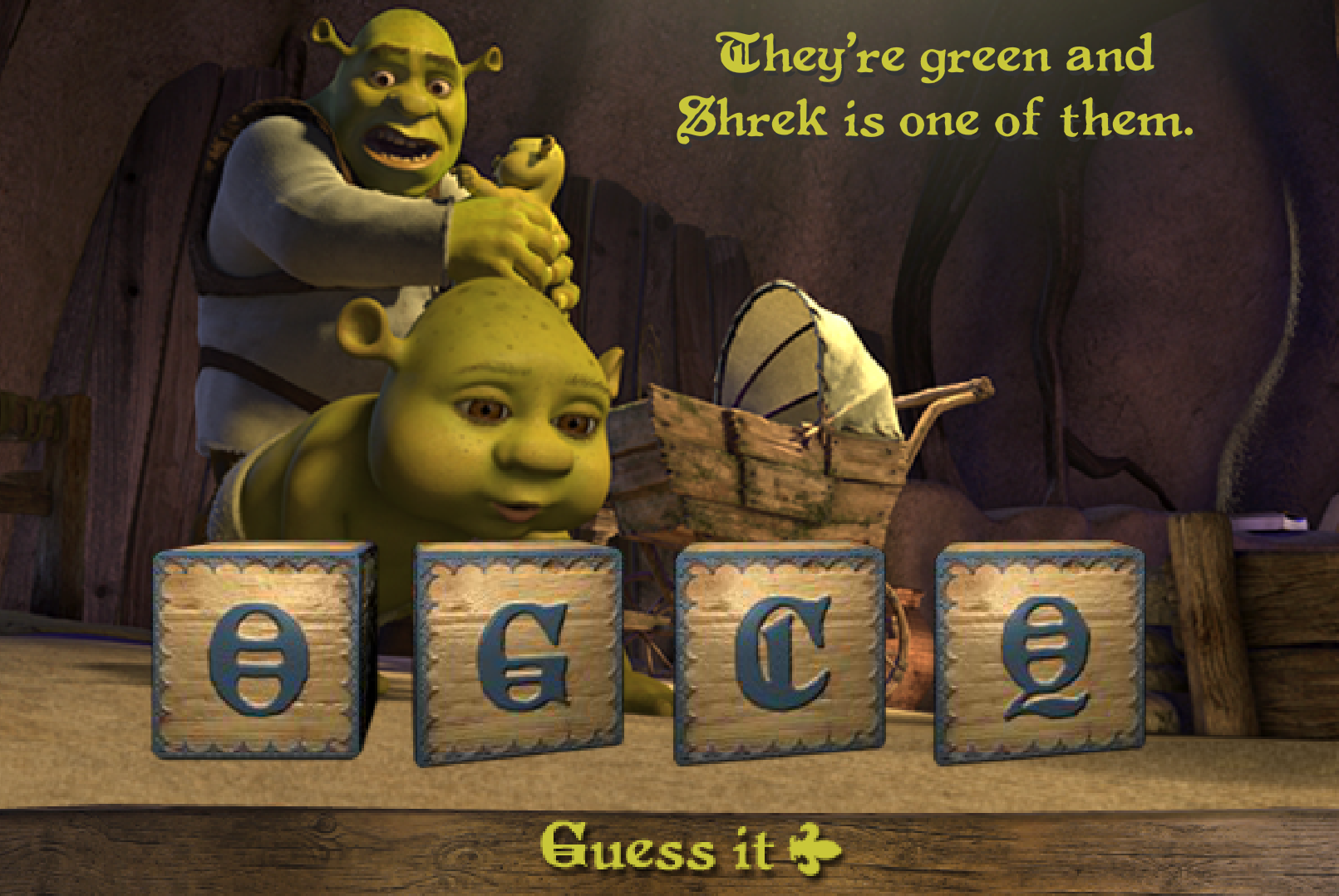 Ogre Baby Word Scramble