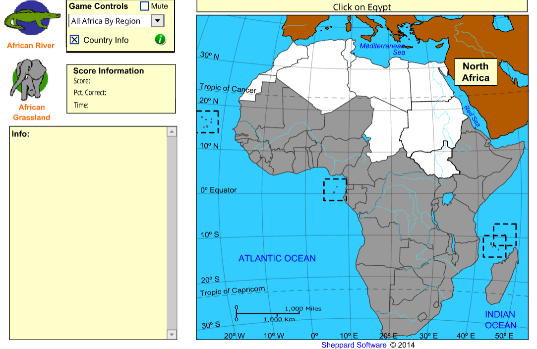 African Countries - Level One