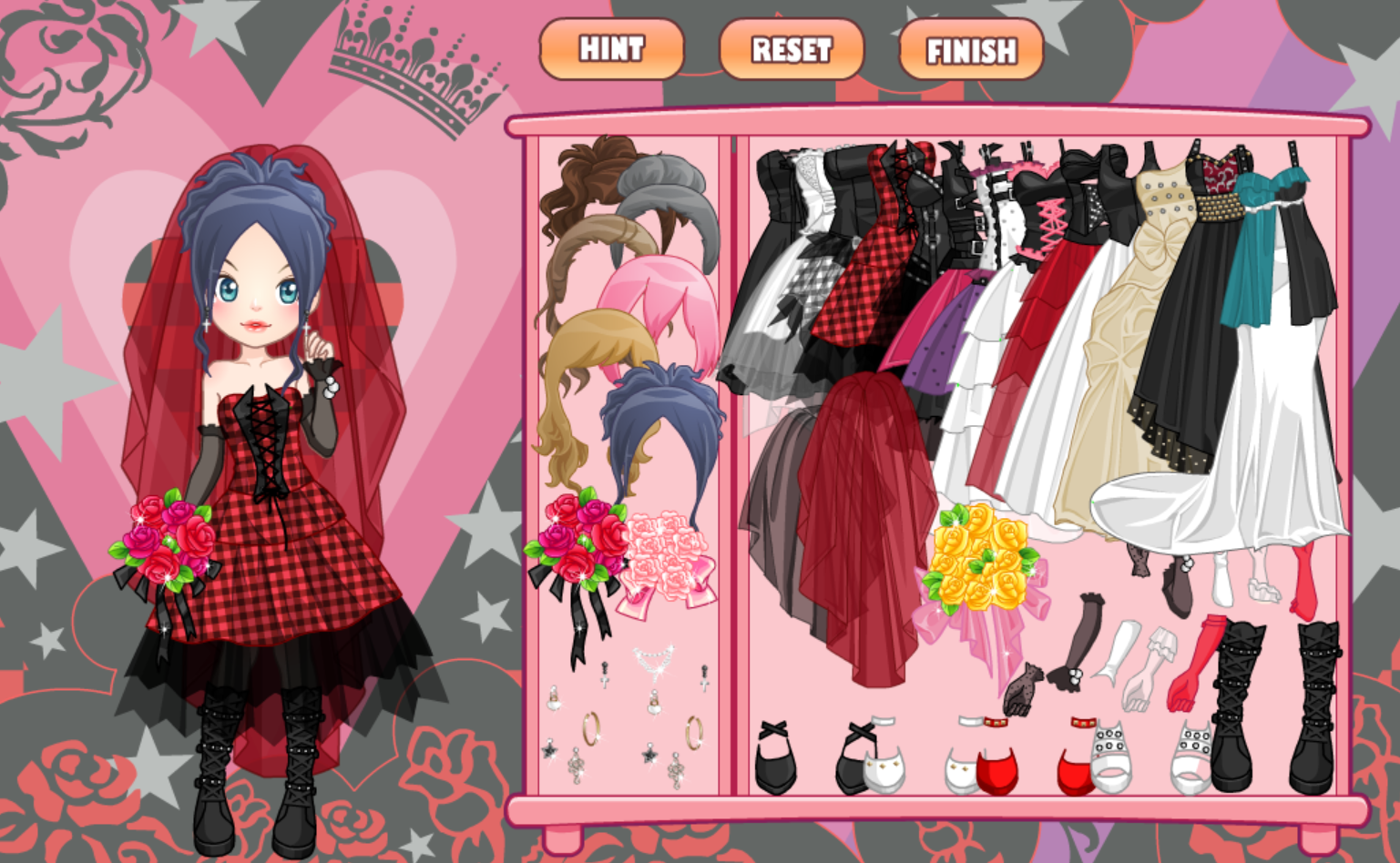 Punk Bride Dress Up Game