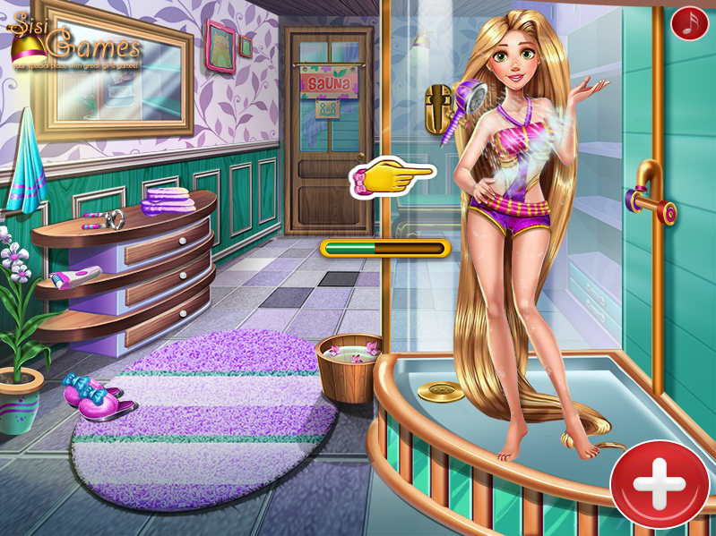 Rapunzel Sauna Flirting