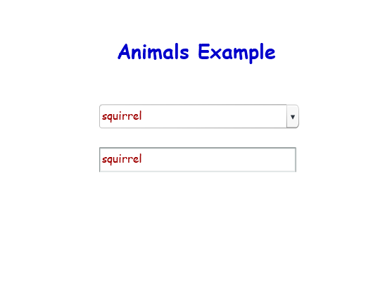 Animals Example