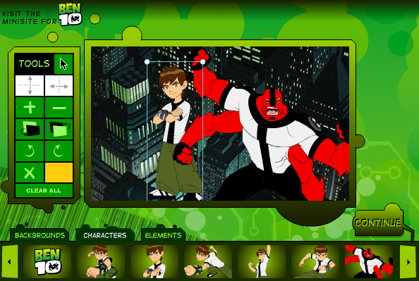 Ben 10: Create Your Own E-Card